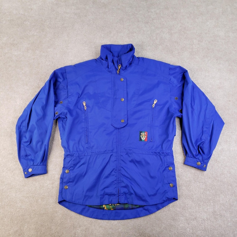 Vintage Sunice Jacket Womens Small Blue Pullover Lined Windbreaker Golf 90s‎